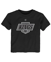 Outerstuff Baby Boys and Girls Black Los Angeles Kings Primary Logo T-Shirt