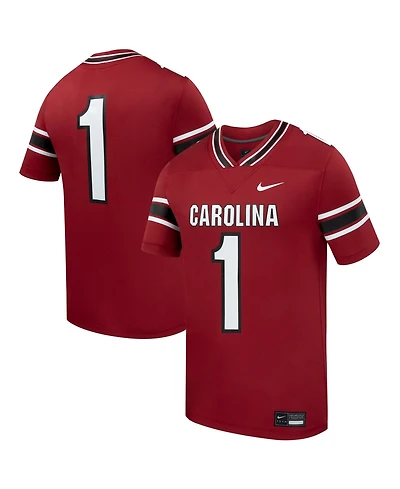 Nike Men's 1 Garnet South Carolina Gamecocks Home Replica Football Jersey