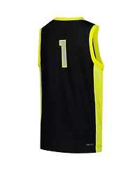 Nike Big Boys and Girls 1 Oregon Ducks Replica Basketball Jersey