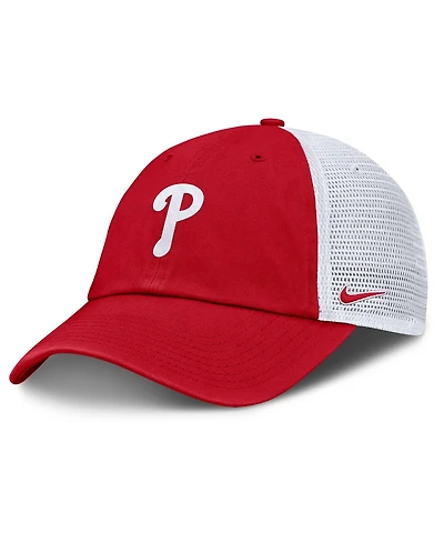 Nike Men's Red, White Philadelphia Phillies Club Trucker Adjustable Hat