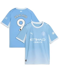 Puma Big Boys and Girls Erling Haaland Light Blue Manchester City 2026, 27 Home Replica Jersey