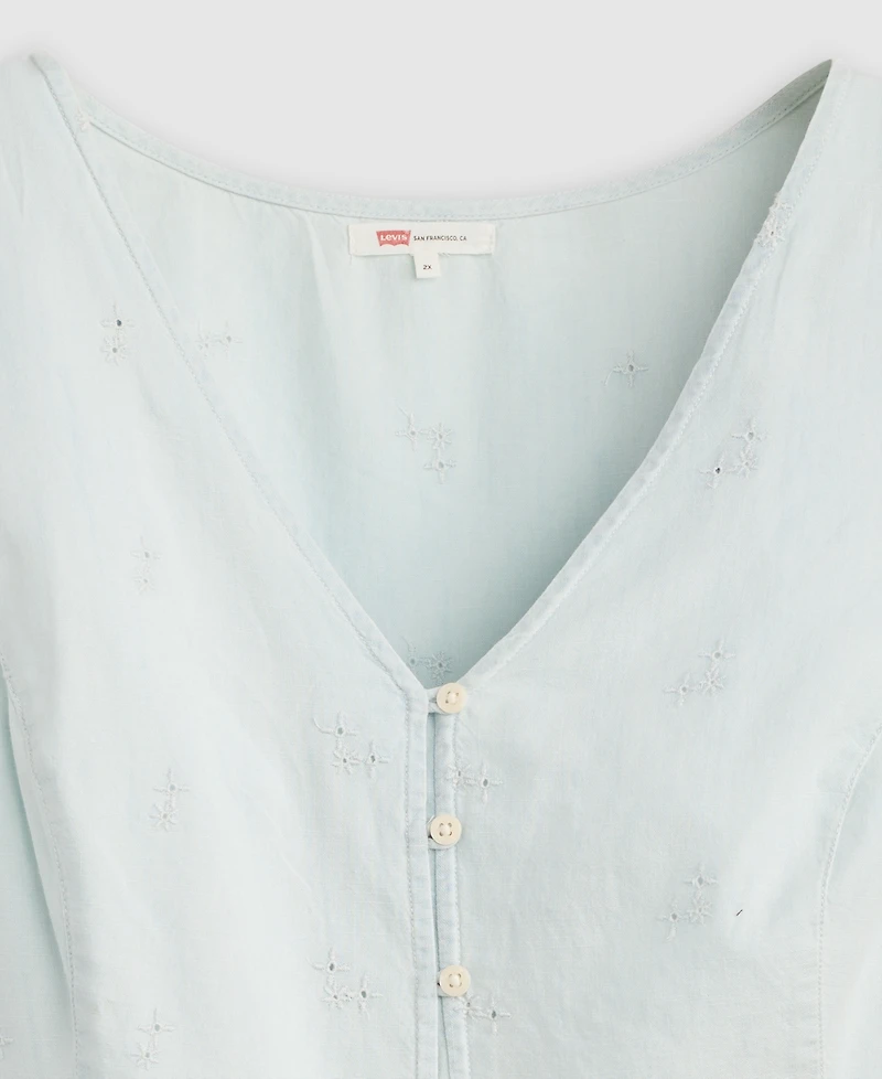 Levi's Plus Teagan V-Neck Sleeveless Blouse