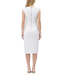 Ny Collection Petite Sleeveless Square Neck Sheath Dress