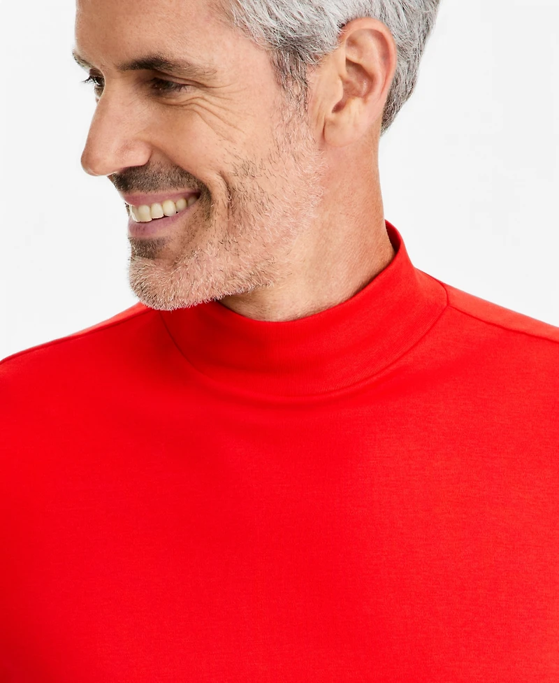 Club Room Men's Solid Mock Neck Shirt, Created for Macy's