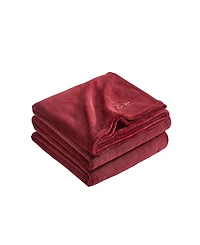 Lacoste Home Courtside Soft Touch Coco Flannel Blanket, King