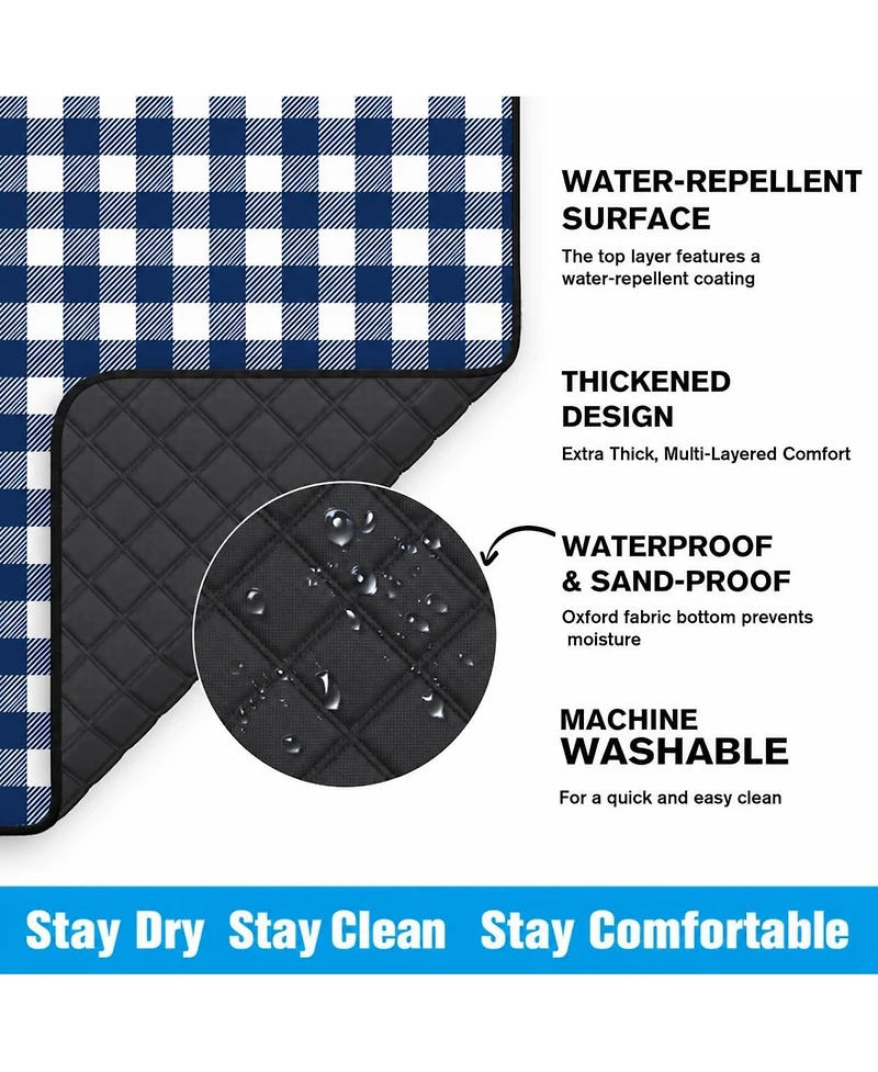 Aofar Picnic Blanket Waterproof Foldable Outdoor Beach Mat