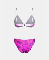 Cupshe Women's Aloha Bliss Floral Sarong Three Piece Bikini Set