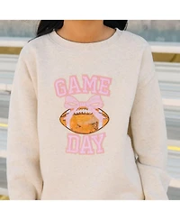 Sweet Wink Baby Girls Game Day Sequin Patch Sweatshirt