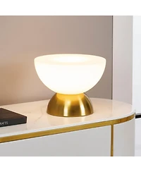 Brightech 5-in Lamina Led Dimmable Double Dome Table Lamp