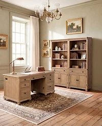 Willowmere 3-Piece Home Office Set (Executive Desk & 2 Bookcases), Macy's Exclusive