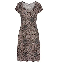 Lascana Women's Short Sleeve V-Neck Dress