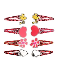 Peanuts Woodstock and Snoopy Hair Clips 8-Piece Set Official License, Peanuts Gifts, Snoopy Things