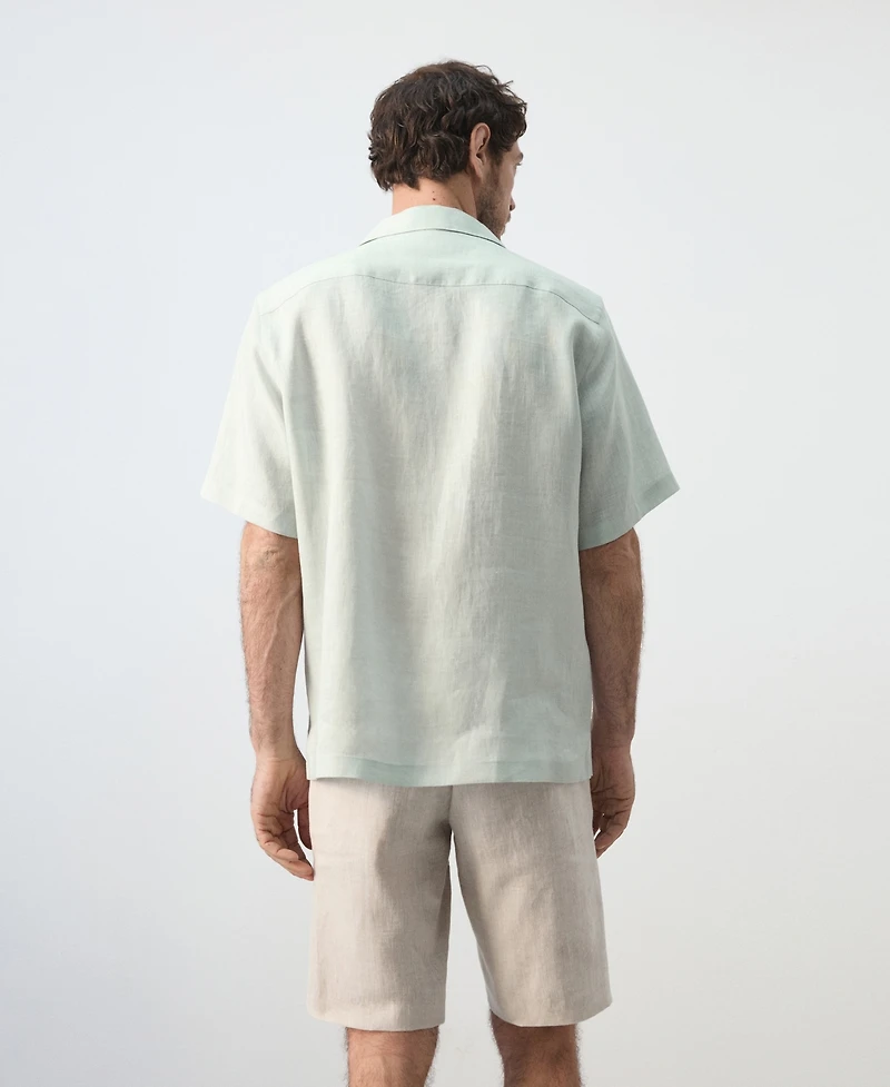 Mango Men's Regular-Fit Linen Shirt