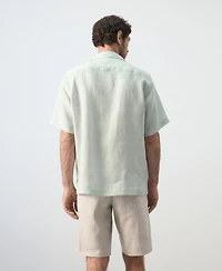 Mango Men's Regular-Fit Linen Shirt