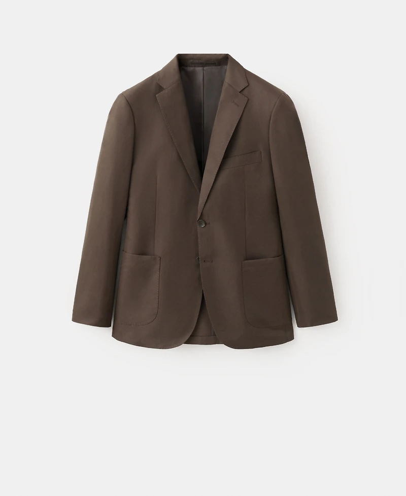 Mango Men's Slim-Fit Lyocell-Linen Suit Jacket