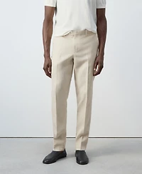 Mango Men's Amalfi Linen Slim-Fit Suit Pants