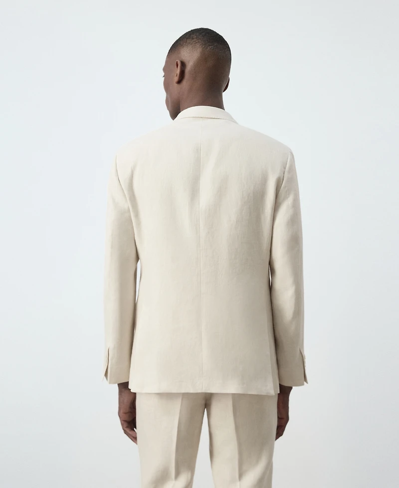 Mango Men's Amalfi Linen Slim-Fit Suit Blazer