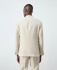 Mango Men's Amalfi Linen Slim-Fit Suit Blazer