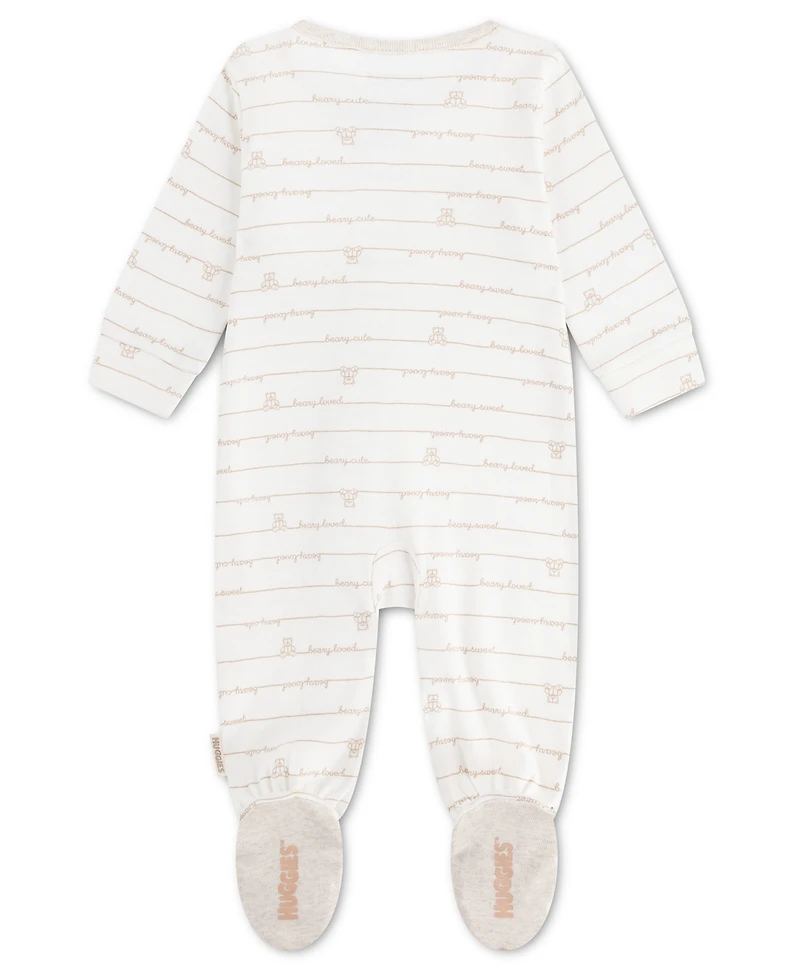 Huggies Baby Boys' and Baby Girls' Babywear Long-Sleeve Footed Coverall