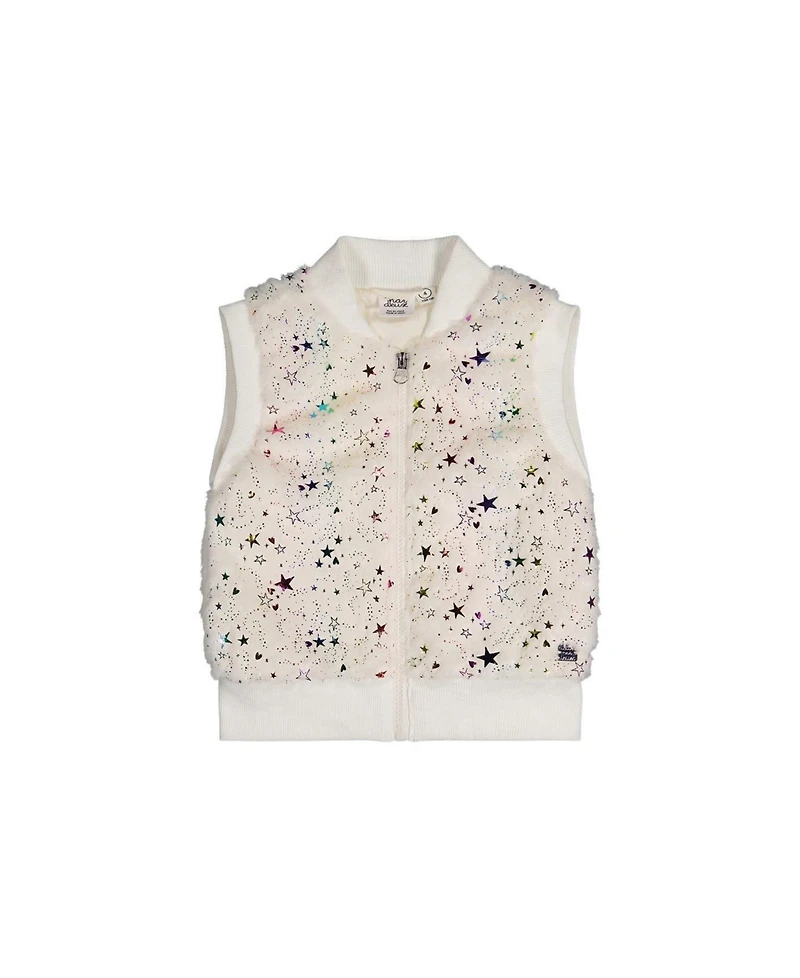 Deux par Toddler Girls (2T-5T) Faux Fur Sleeveless Vest