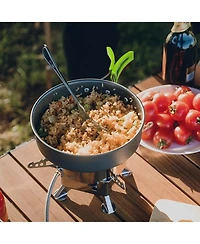 Piscifun 7 Piece Camping Cookware Set Lightweight Portable Outdoor Cooking Kit For Hiking Picnic
