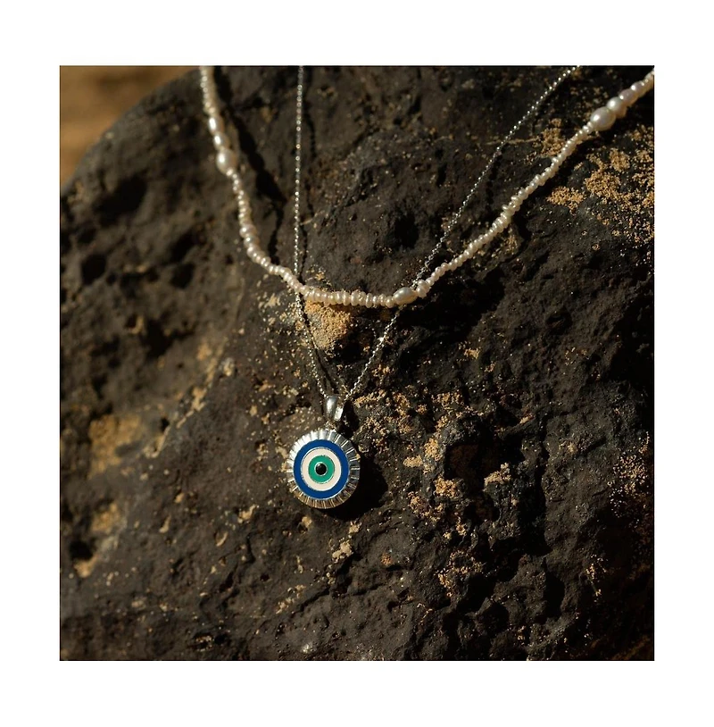 Mantra Women's Evil Eye - I Am Supported And Protected necklace