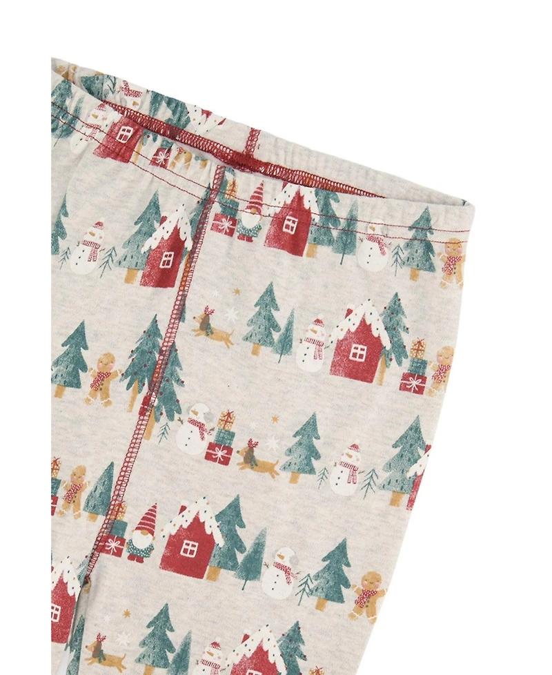 Deux par Toddler Unisex 2T -5T Cotton Two Piece Christmas Pajama Set Print