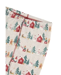 Deux par Toddler Unisex 2T -5T Cotton Two Piece Christmas Pajama Set Print