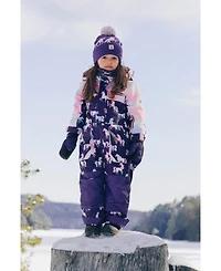 Deux par Little and Big Girl( 6 to 14 ) One Piece Play Snowsuit Unicorn Print