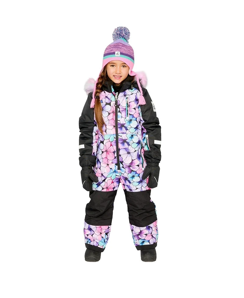 Deux par Toddler Girl ( 2T To 5T ) One Piece Play Snowsuit Floral Print