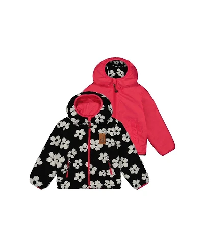 Deux par Deux Toddler Girls (2T - 5T) Reversible Mid-Season Jacket