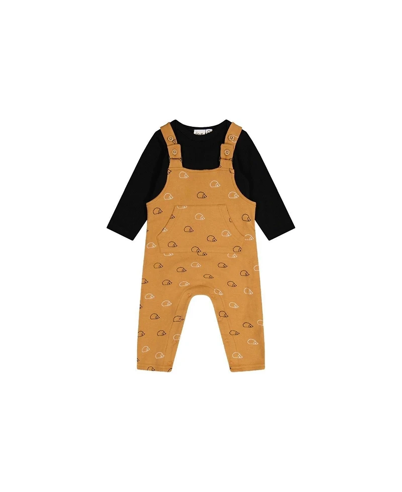Deux par Baby Boys (3-24months ) Cotton Onesie with Overalls Set