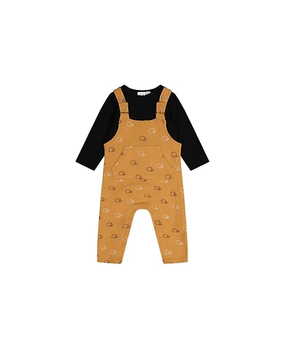 Deux par Baby Boys (3-24months ) Cotton Onesie with Overalls Set