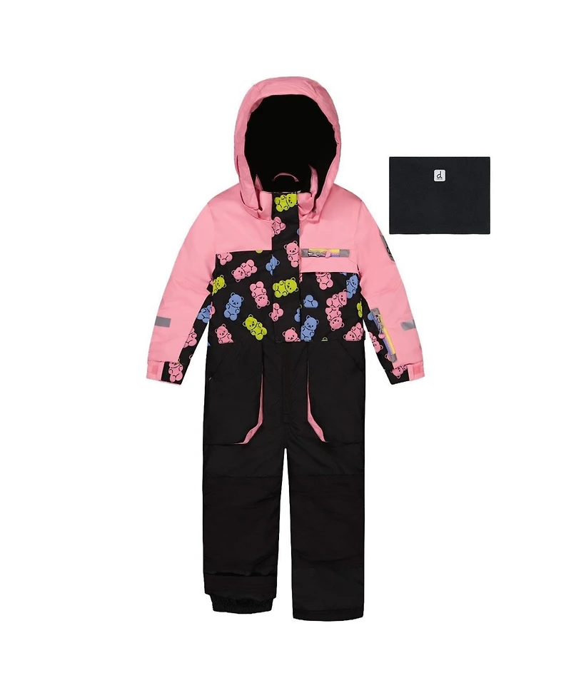 Deux par Little and Big Girl One ( 6 to 14 ) Piece Play Snowsuit Gummy Bear Print