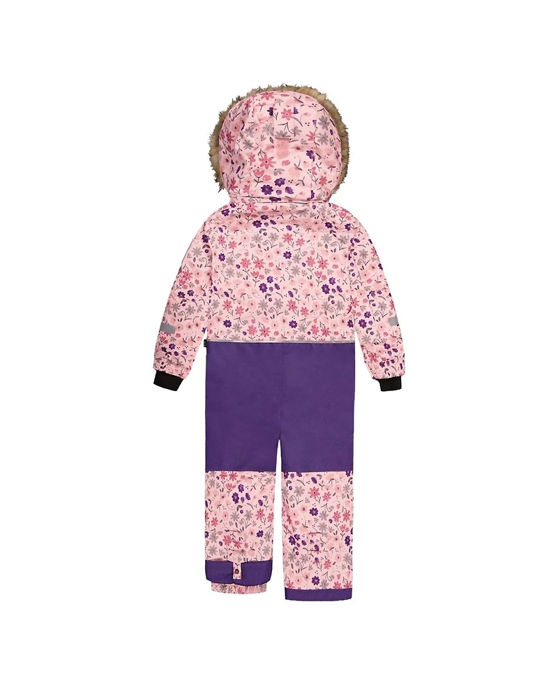 Deux par Little and Big Girl (6-14) One Piece Play Snowsuit Mini Flower Print