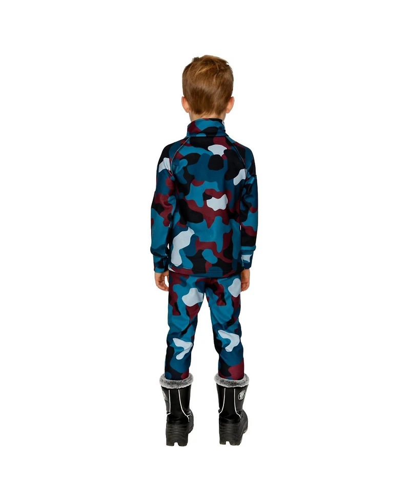 Deux par Deux Toddler Boy (2T-5T) Two Piece Thermal Underwear Camouflage Print