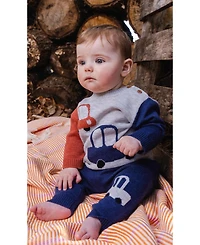 Deux par Baby Boys ( 3M to 24 M ) Knitted Top and Pants Set
