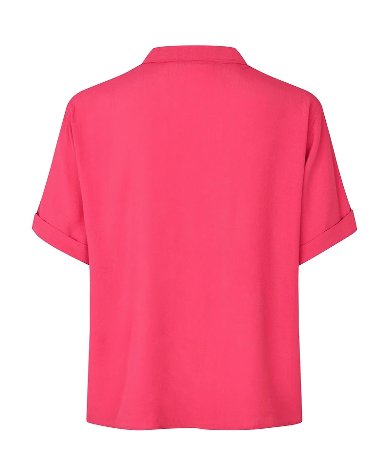 Masai Copenhagen Women's MaDyvora V-Neck Ruffle Blouse