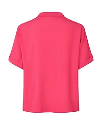 Masai Copenhagen Women's MaDyvora V-Neck Ruffle Blouse
