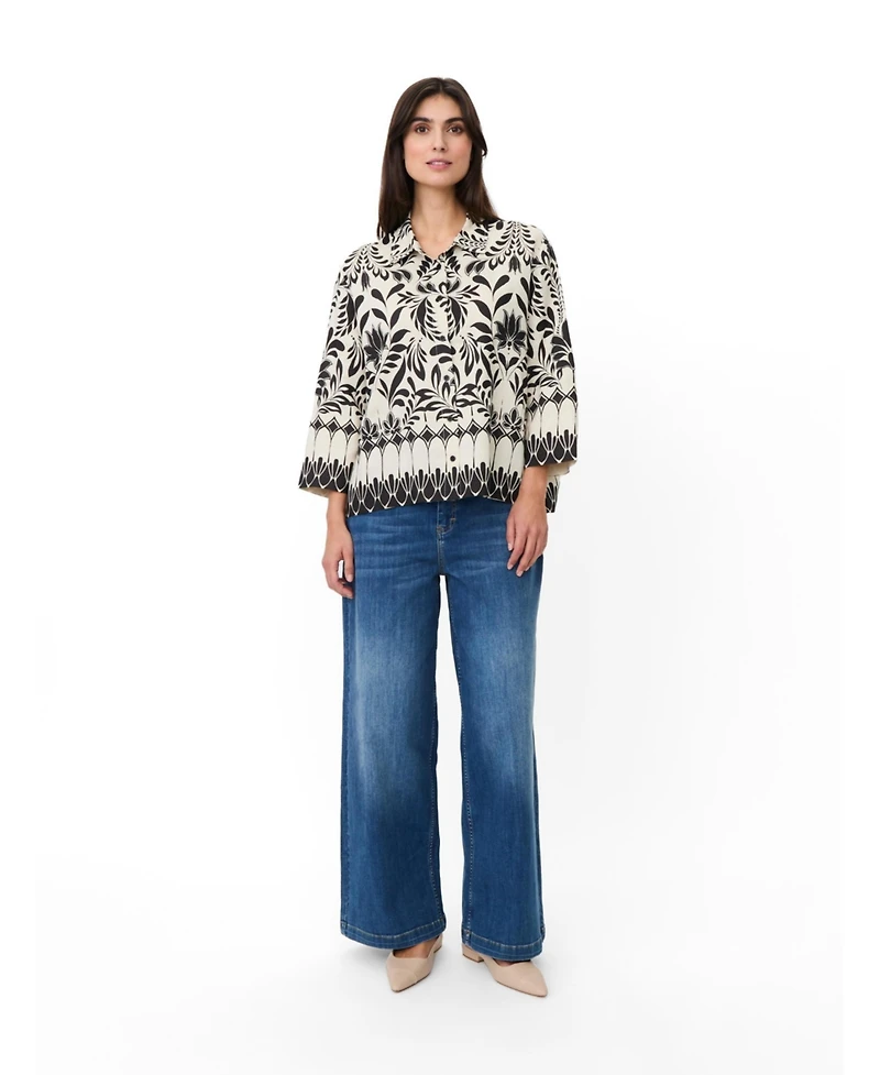 Masai Copenhagen Women's Maisolde Garden Collared Relaxed Shirt
