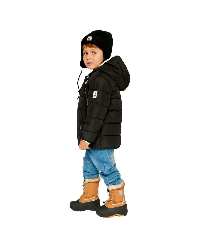 Deux par Toddler Unisex ( 2T To 5T ) Winter Jacket Adapted for Car Seats