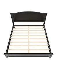 Streamdale Furniture Full Size Platform Bed with Headboard with Wooden Slat Support Legs