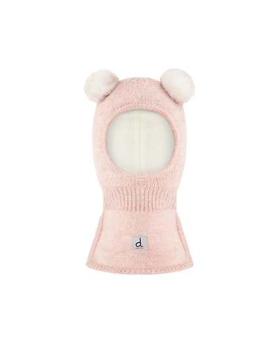 Deux par Deux Kids&baby(5-7) Little and Big Girl Knit Bear Balaclava