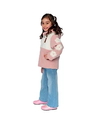Deux par Deux Toddler Girl (2T-5T) Reversible Mid-Season Jacket
