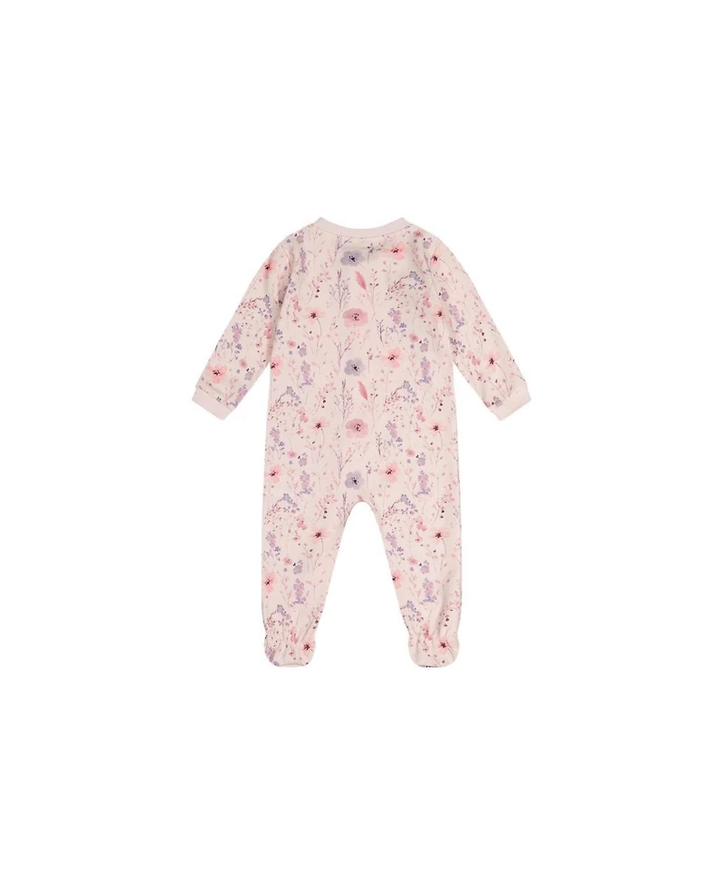 Deux par Baby Girl (3M-24M) Cotton Floral Print One Piece Pajama