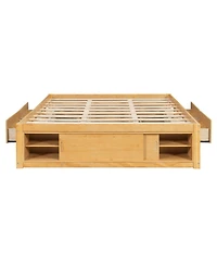 Streamdale Furniture Platform Bed With 4 Drawers, Footboard Storage, No Headboard