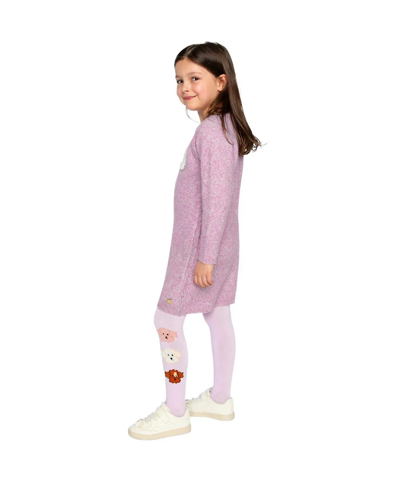 Deux par Deux Toddler Girls (2T-5T) Poodle Knit Dress