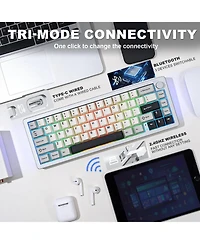 Lisen AL66 Wireless Mechanical Keyboard Compatible With Windows And Mac