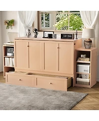 Streamdale Furniture Murphy Bed with Storage Drawers and Shelves