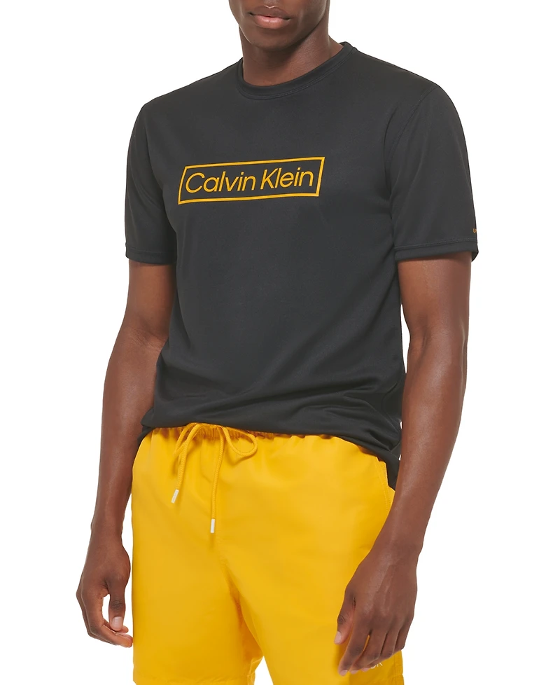 Calvin Klein Men's Performance Short-Sleeve Rash Guard